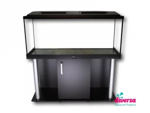Diversa Aquarium Set with LED Lid and Black Cabinet