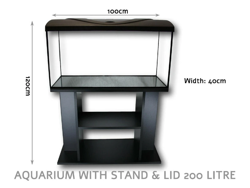 DIVERSA Set Aquarium with Lid & Stand - 200L