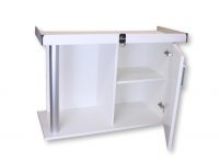 100×50 fish tank cabinet diversa white open door