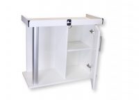 80×35 fish tank cabinet diversa white open door