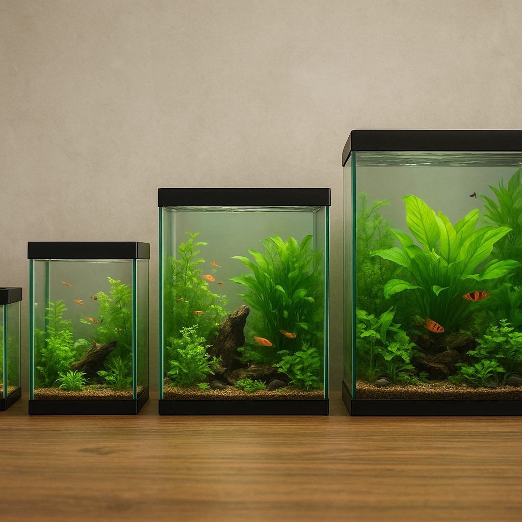 A Complete Guide to Aquarium Sizes — From 25L to 300L