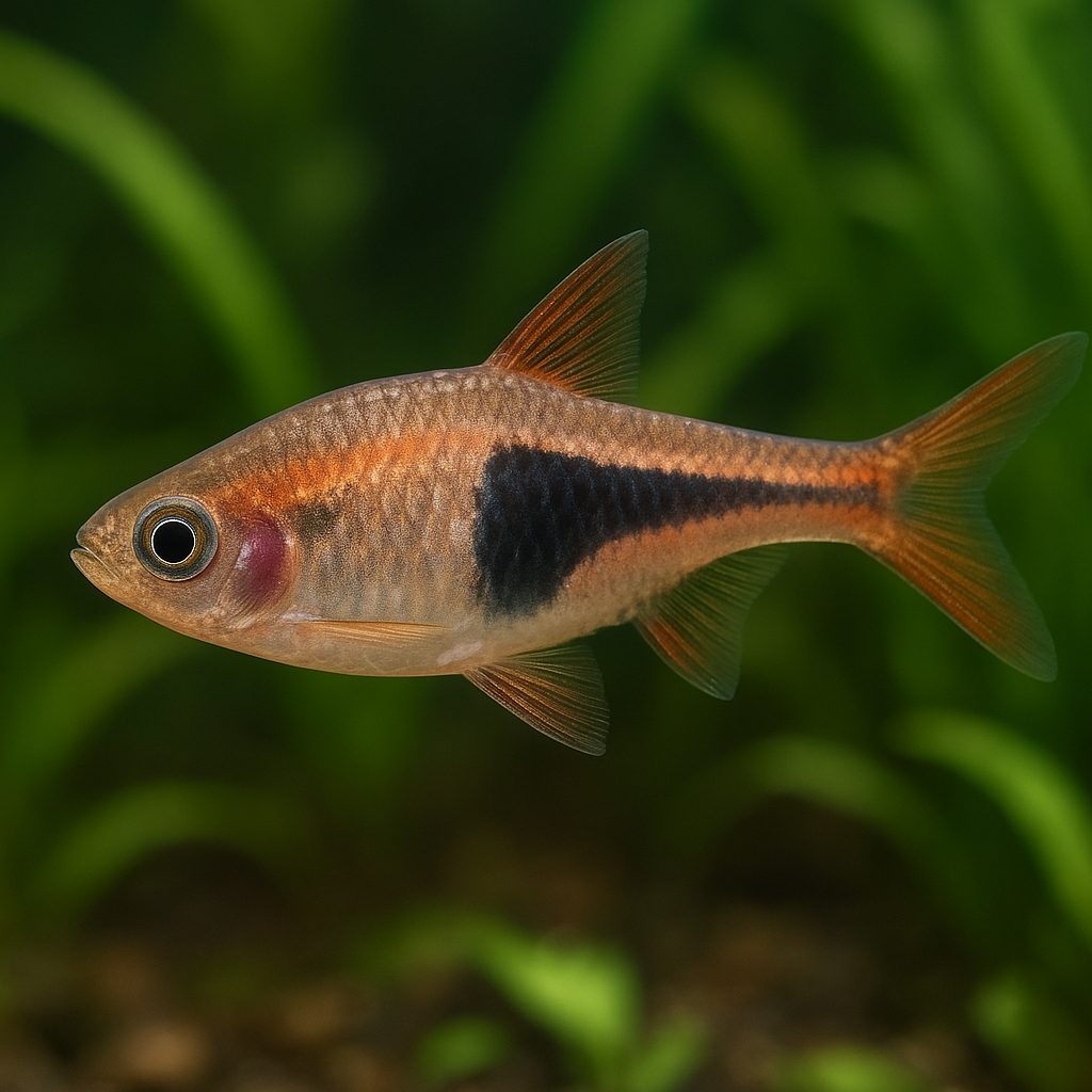 Rasbora (e.g., Harlequin Rasbora) – Trigonostigma heteromorpha (przykład popularny)