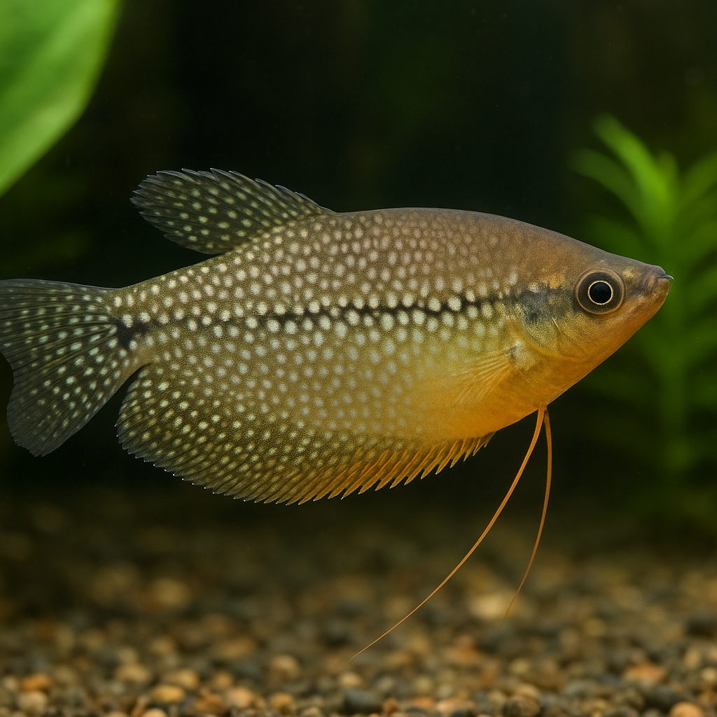 Gourami (e.g., Pearl Gourami) – Trichopodus leerii
