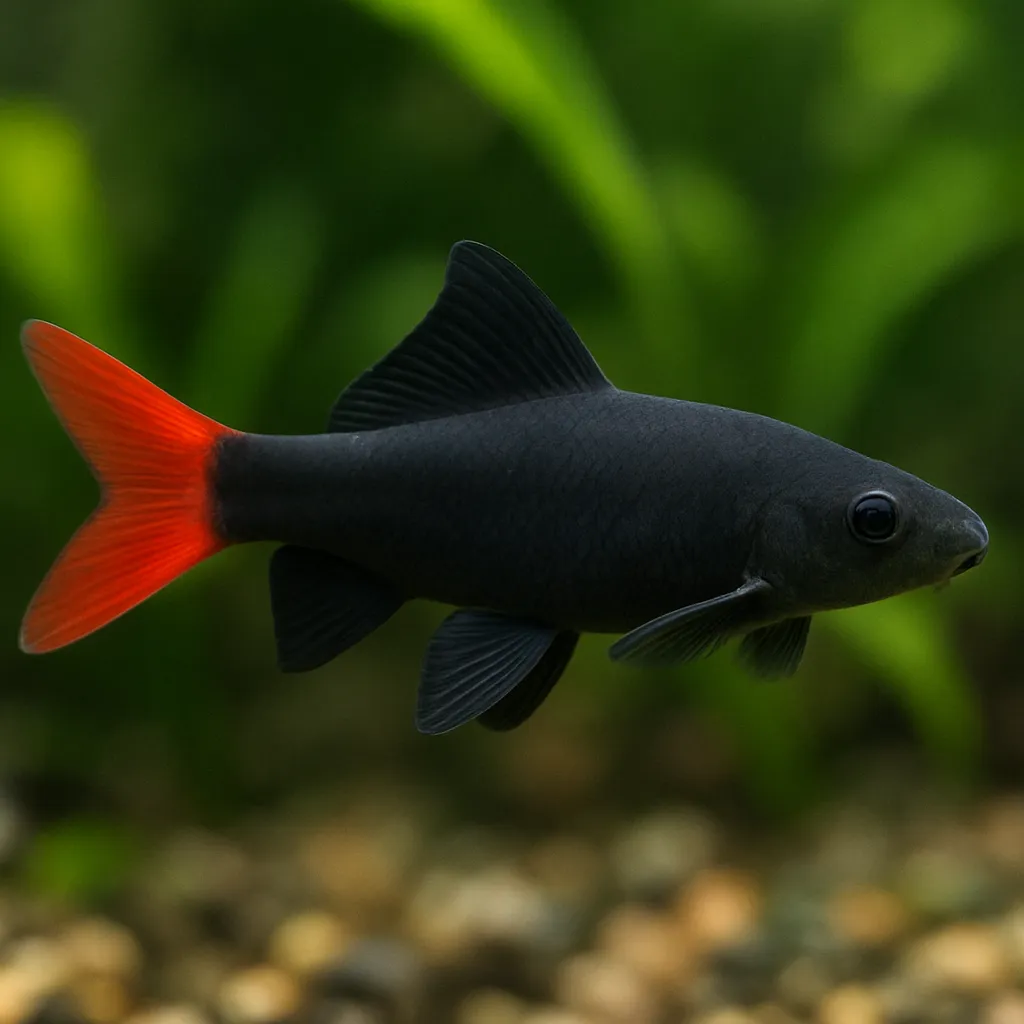 Lipstick Shark/Red Tail Shark – Epalzeorhynchos bicolor (synonym)