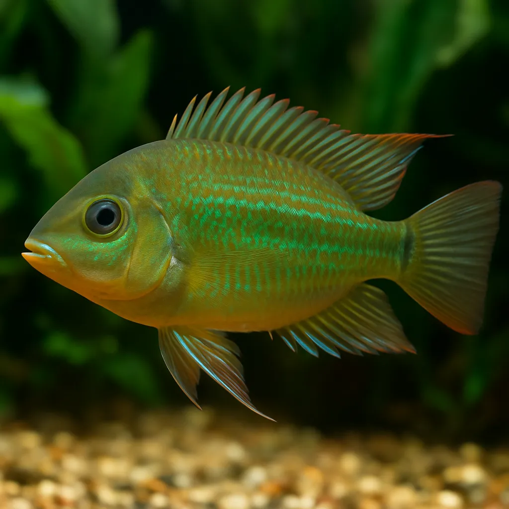 Greenstreaked Eartheater – Biotodoma cupido