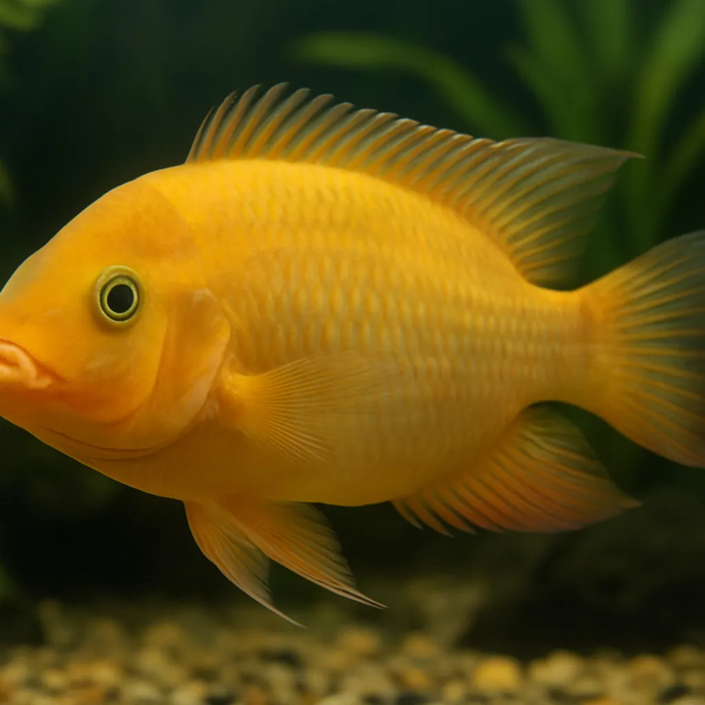 Parrot Cichlid – Hoplochromis psittacus (hybrid)