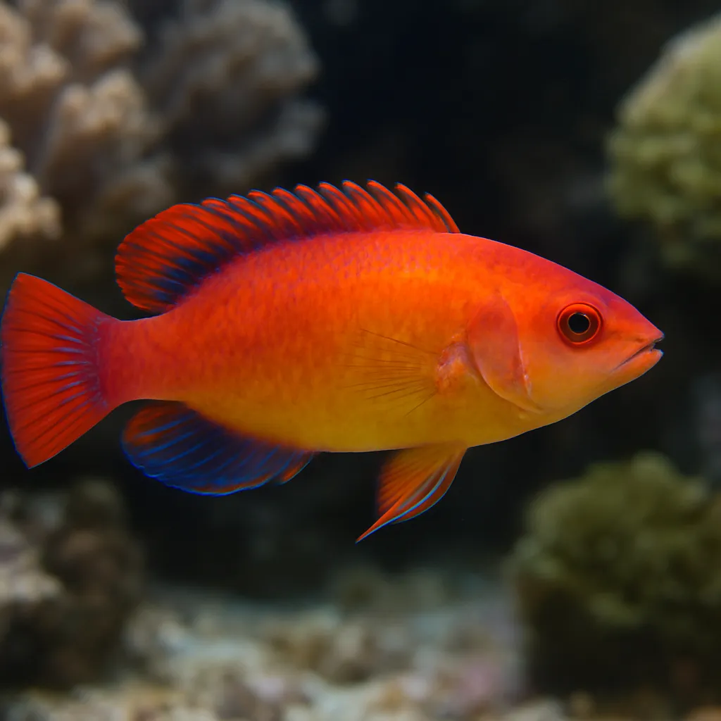 Hawaiian Flame Wrasse (rare) – Cirrhilabrus spp.